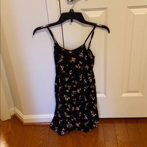 Black floral dress